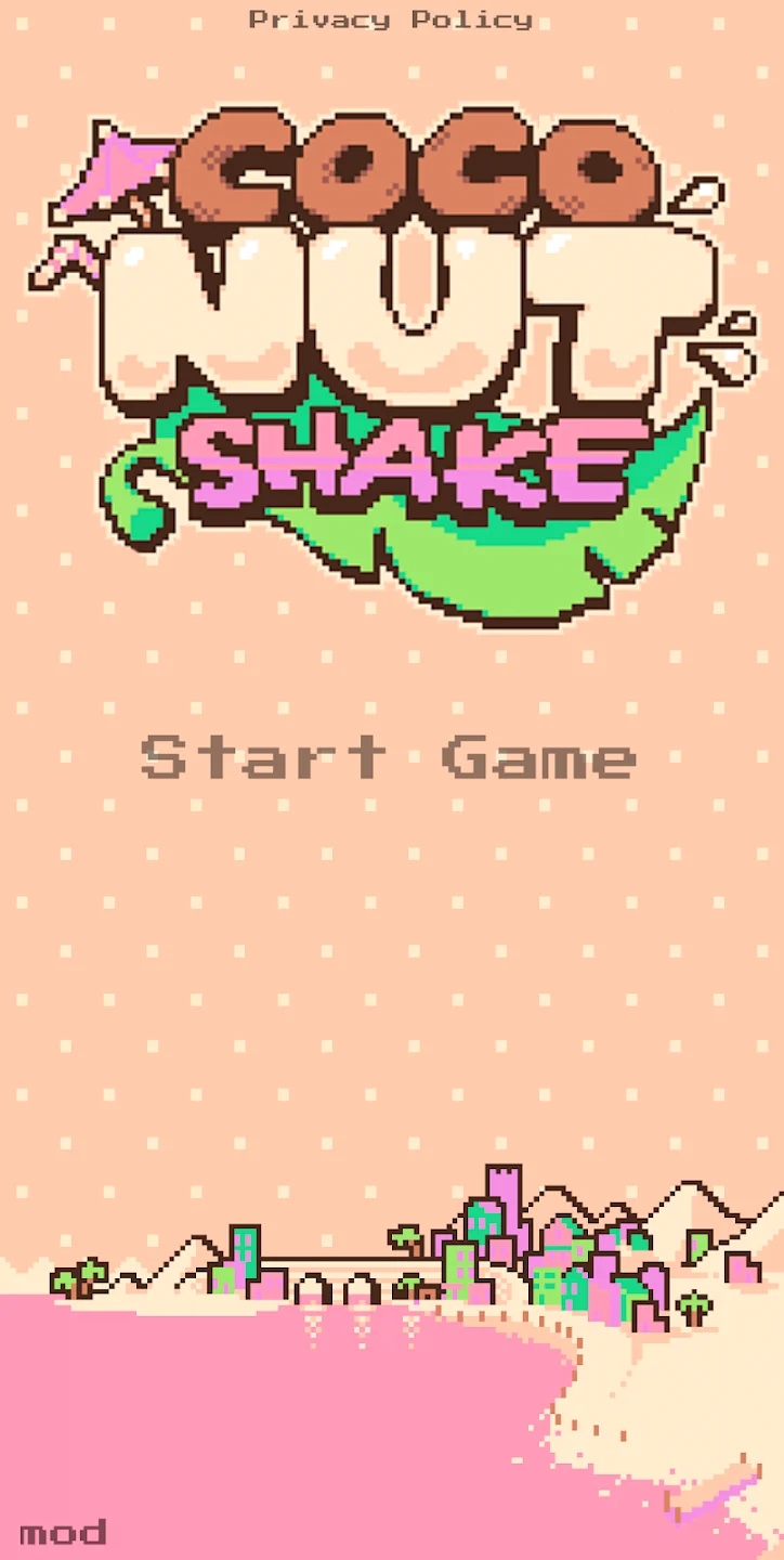 หน้าจอผสมวัตถุดิบใน Coco Nutshake