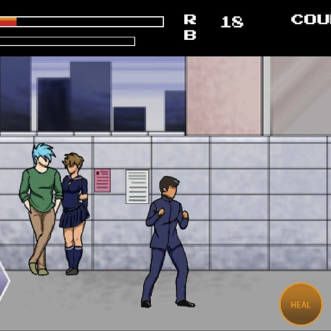 Tiga watak College Game bersedia untuk bertarung di kawasan kampus