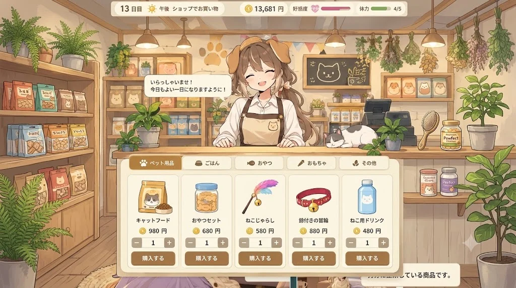 ミイちゃん berehat di ruang apartmen yang cerah