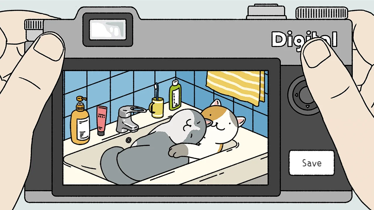 Pasangan sedang bersarapan di ruang tamu comel