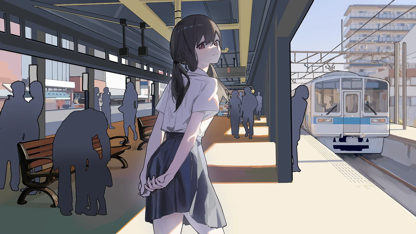 Train scene