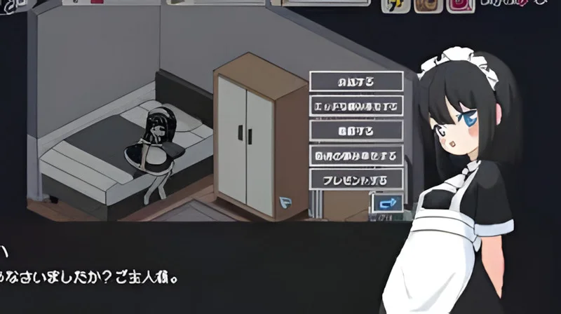 Ruang tamu dengan sofa gelap, lampu lantai dan bayang-bayang halus