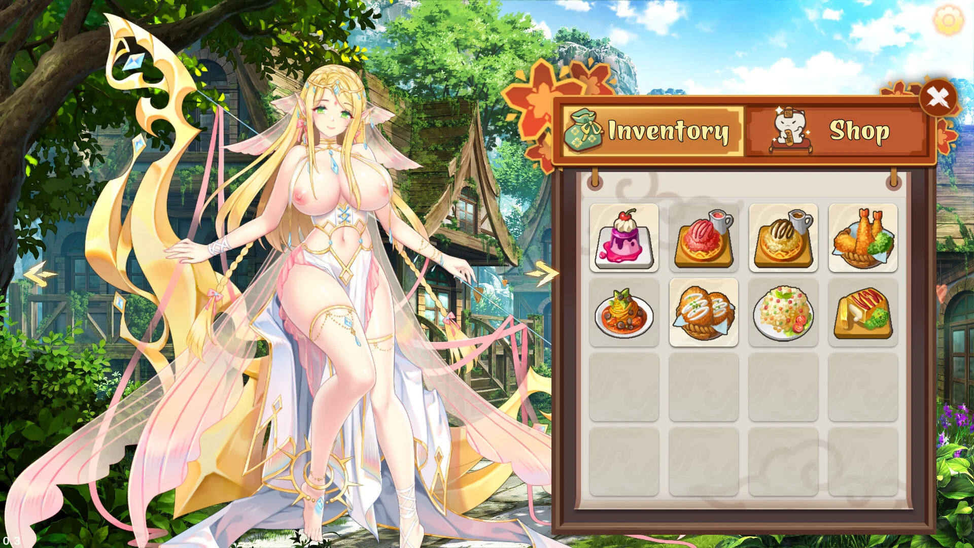 Cute Suika Merge Scene