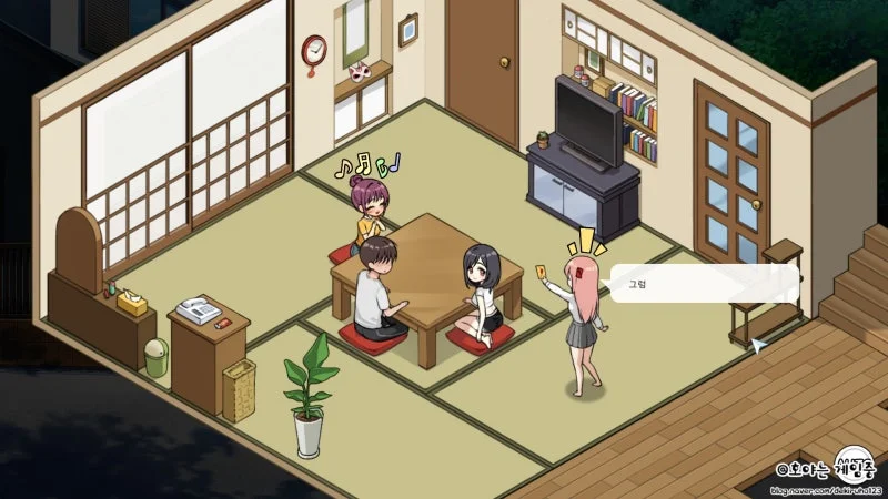 Anime Visual Novel Dialogue Screen