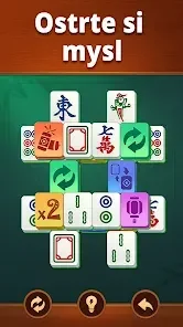 Vita Mahjong gameplay board with large mahjong tiles