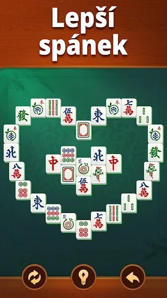 Vita Mahjong simple mobile interface and game menu