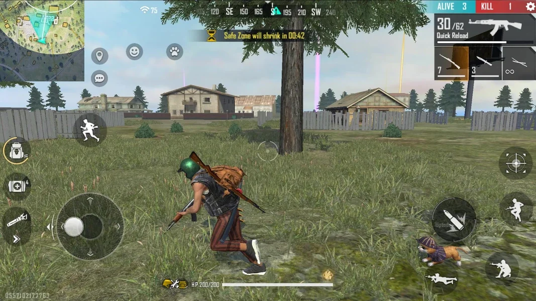 Free Fire MAX squad battle screenshot