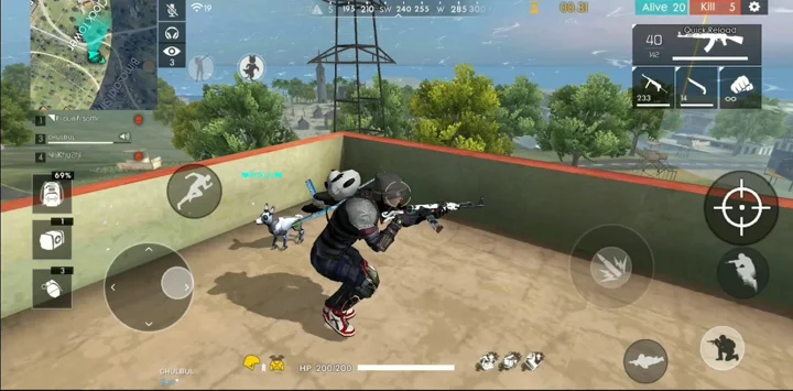 Free Fire MAX weapon and combat screenshot