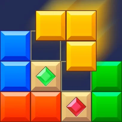 Block Blast screenshot - mazání řádků