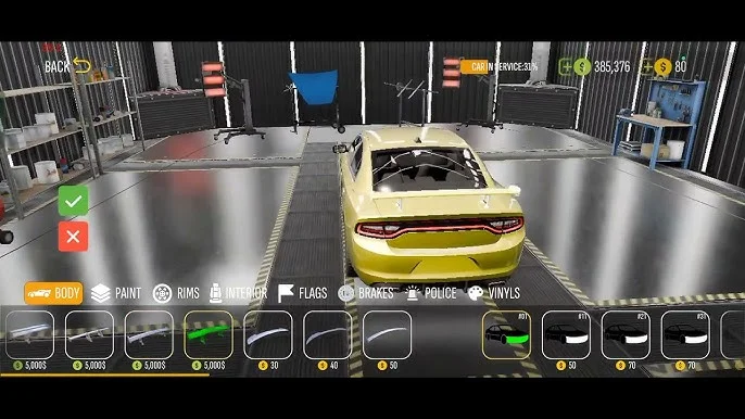 Ecran de tuning auto