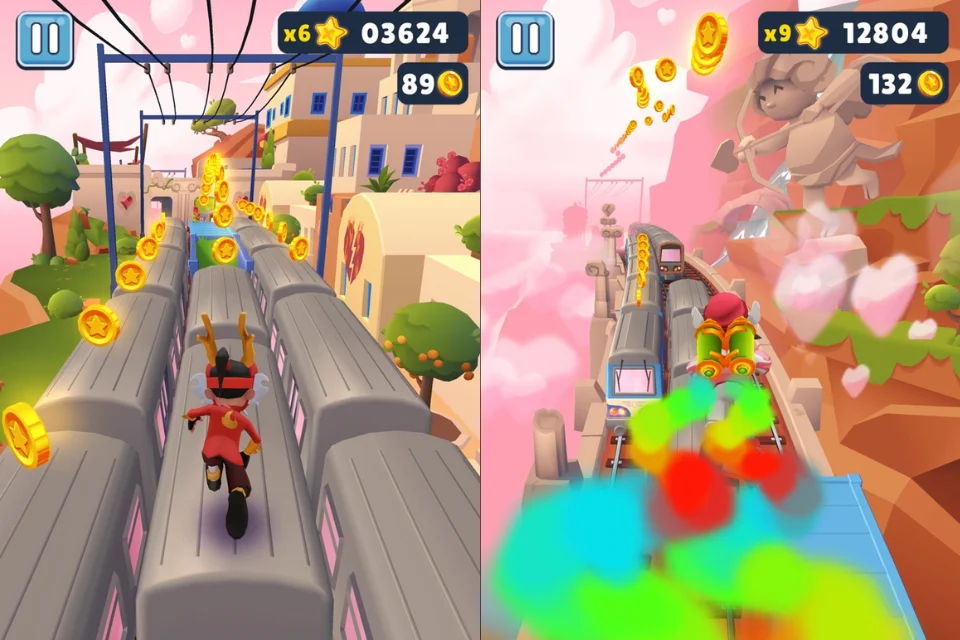 Subway Surfers Action Gameplay