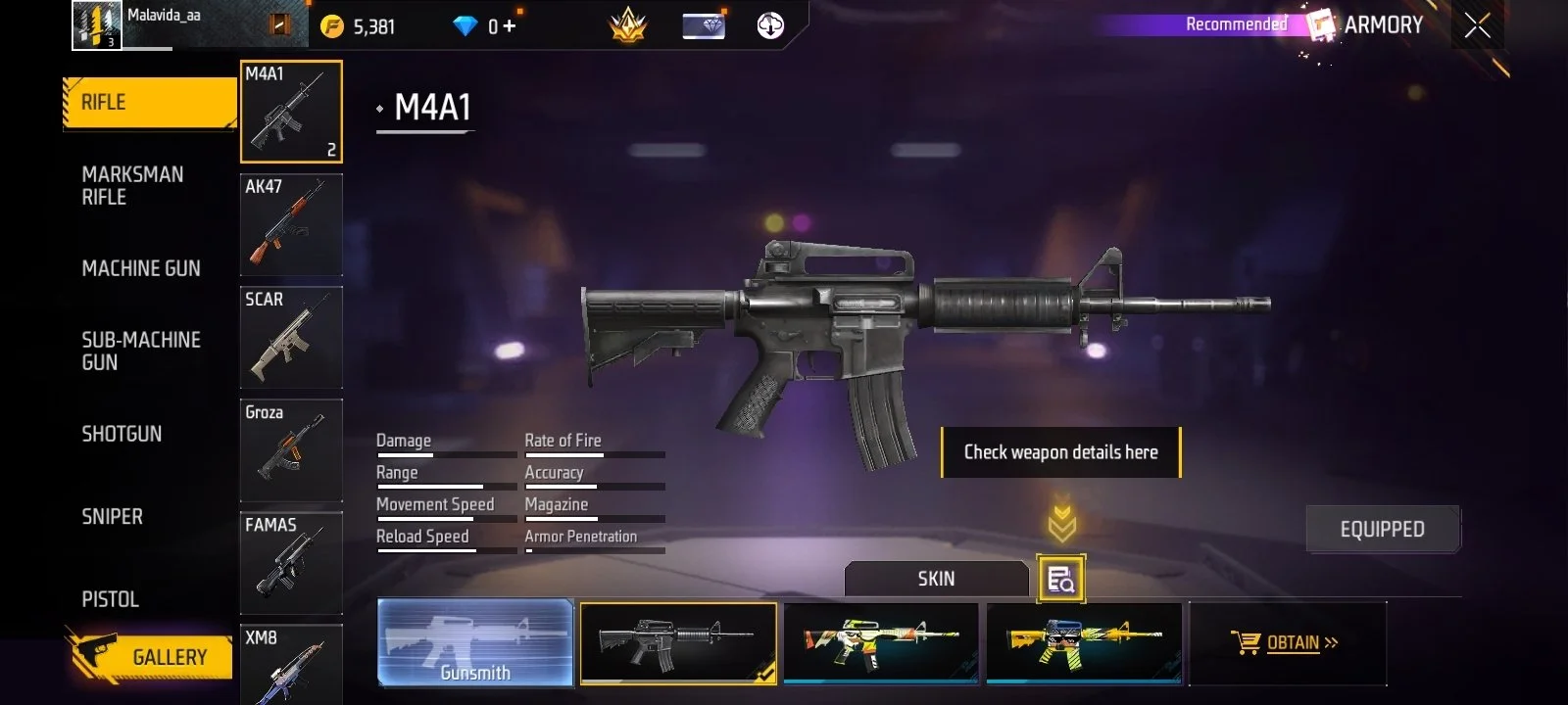 Weapon testing