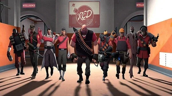 TF2 team-based gameplay